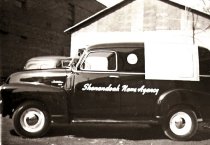 Shenandoah News Agency van outside building